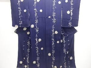 アンティーク　錦紗花唐草模様着物